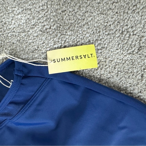 Summersalt The Mesh Freestyle One Piece Navy Blue Swimsuit NWT - Picture 5 of 8
